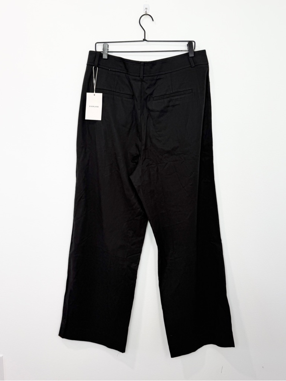 Everlane The Way-High Drape Pant Black Pleated NWT Size 14 Short - Picture 6 of 10